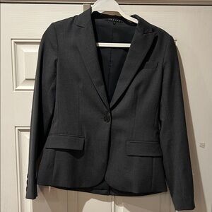 Theory Charcoal Gray Blazer